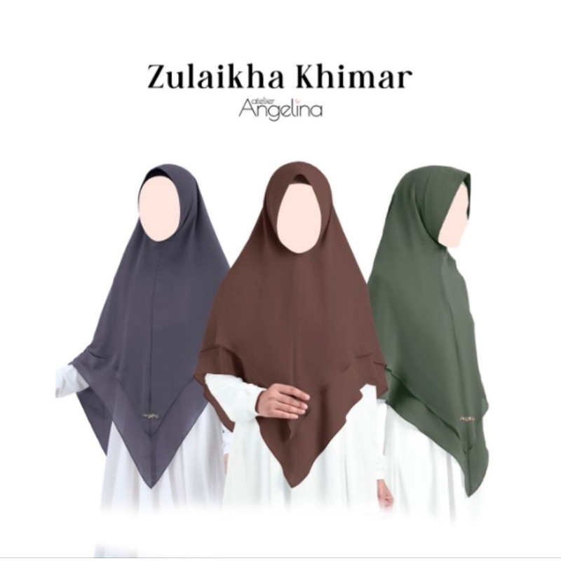 ZULAIKHA KHIMAR ADULT SIZE S M L XL BY ATELIER ANGELINA OKTOBER 2024