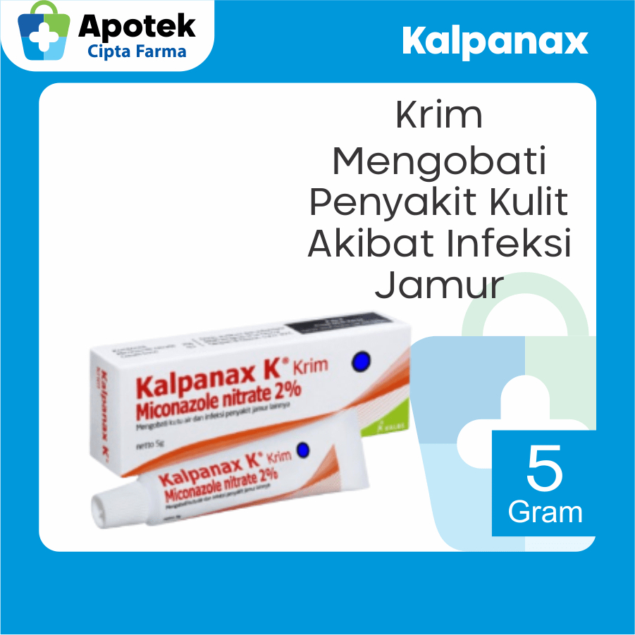 Kalpanak Kalpanax Cream Miconazole Obat Anti Jamur Gatal Gatal Panu Kurap dan Kutu Air