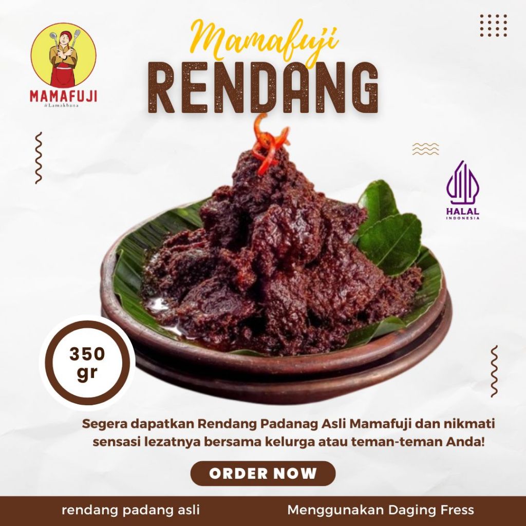 

Mamafuji - Rendang Daging 350gr (Mini Size)
