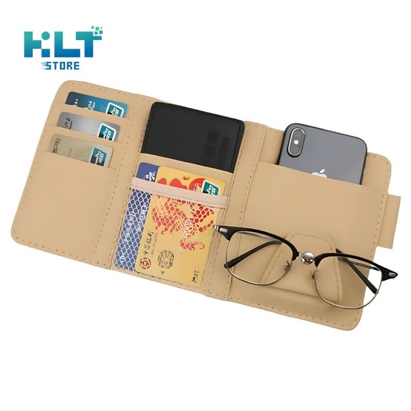 Dompet sunvisor tempat kartu uang hp etool di sunvisor organizer