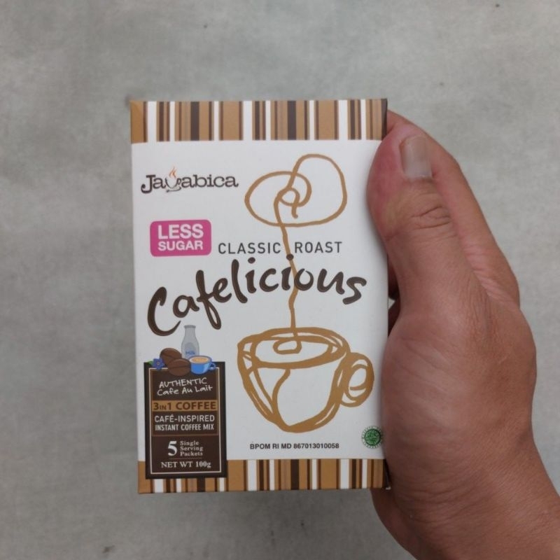 

JAVABICA CAFELICIOUS CLASSIC ROAST LESS SUGAR ISI 5X20GR PER PACK