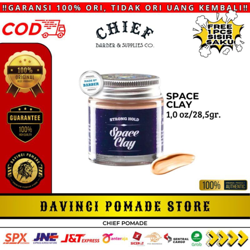 CHIEF Space Clay Mini Travel Pack 1,2oz | 35gr - Pomade Water Based