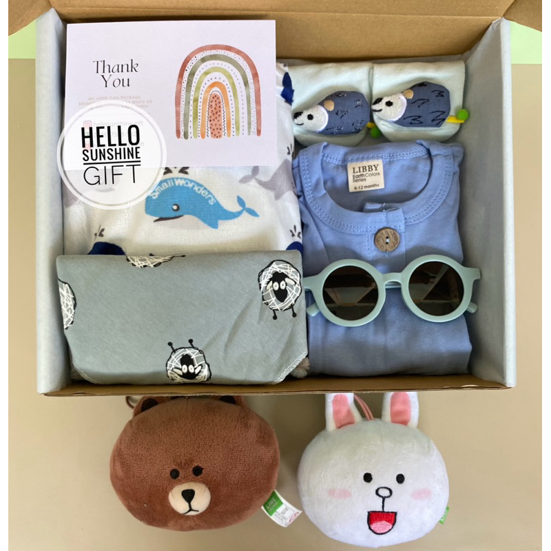 Hampers Baby / Kado Bayi - Libby & Blanket Series (Cloud)