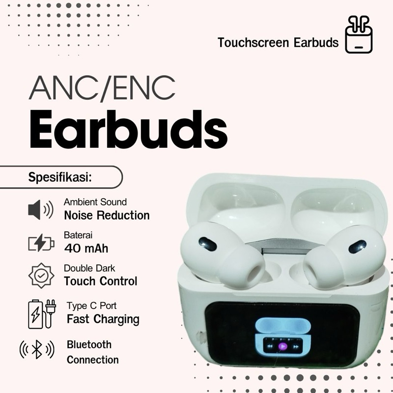 ANC/ENC Earbuds Touchscreen Earbuds