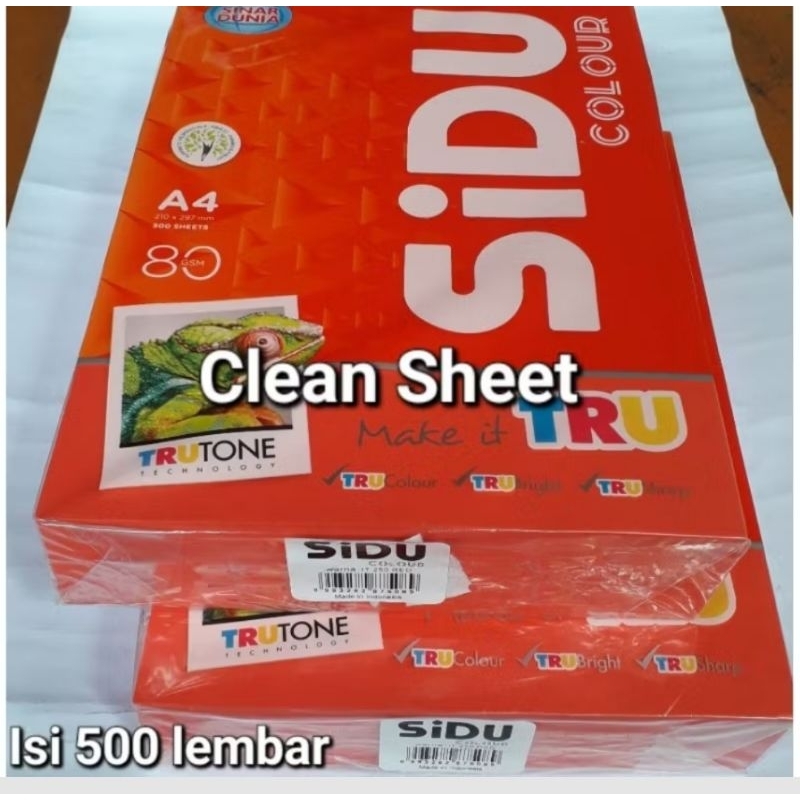 

KERTAS WARNA A4 SIDU IT 250 RED ISI 500 LBR