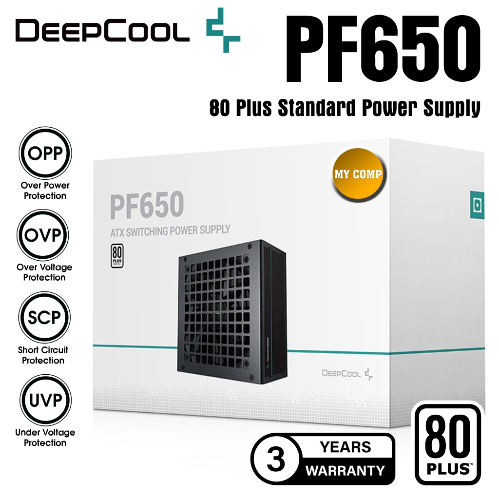 Deepcool PF650 650W 80+ Power Supply PSU 80 Plus ATX Pure