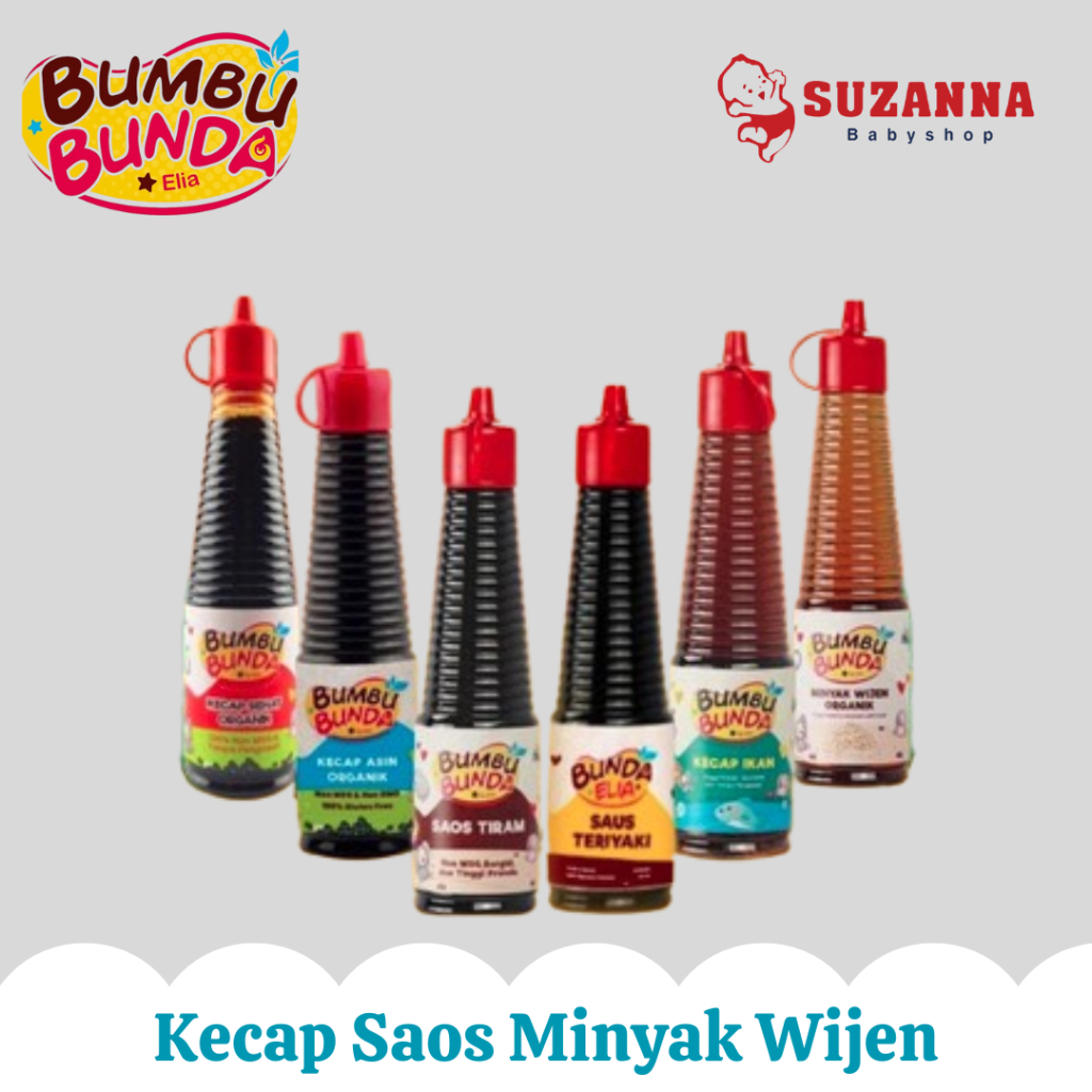 

Bumbu Bunda By Elia Kecap Saos Minyak Wijen Non MSG Non Pengawet