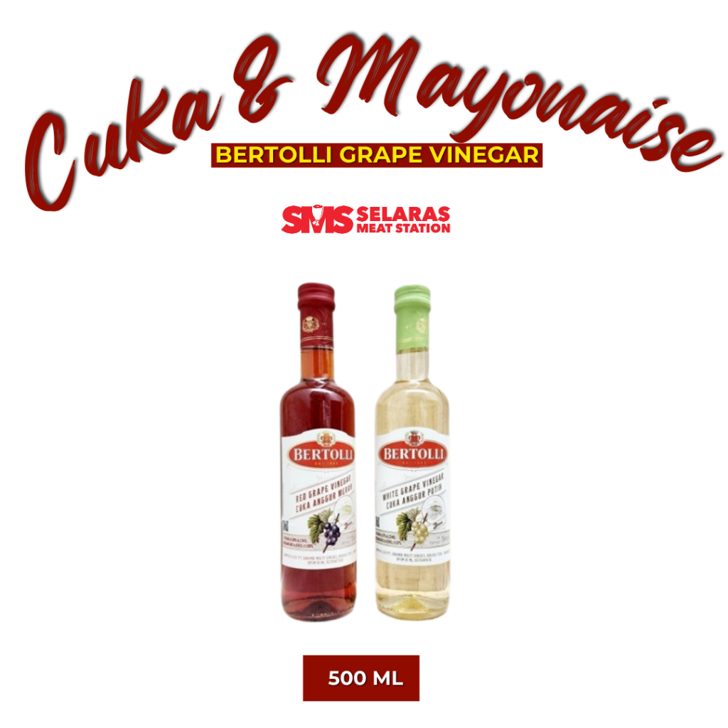 

Bertoli Red & White Grape Balsamic Vinegar Cuka Anggur Masak 500 ml