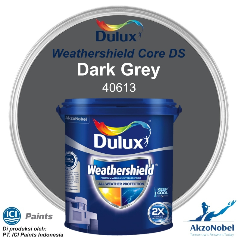 CAT DULUX WEATHERSHIELD 2.5 LT - DARK GREY 40613