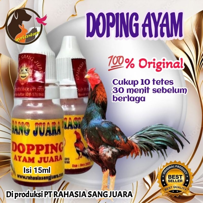 DOPING AYAM ADUAN OBAT AYAM ADUAN TAHAN PUKUL MENTAL FIGHTER NAFAS AYAM TAMBAH PANJANG cair 15ml