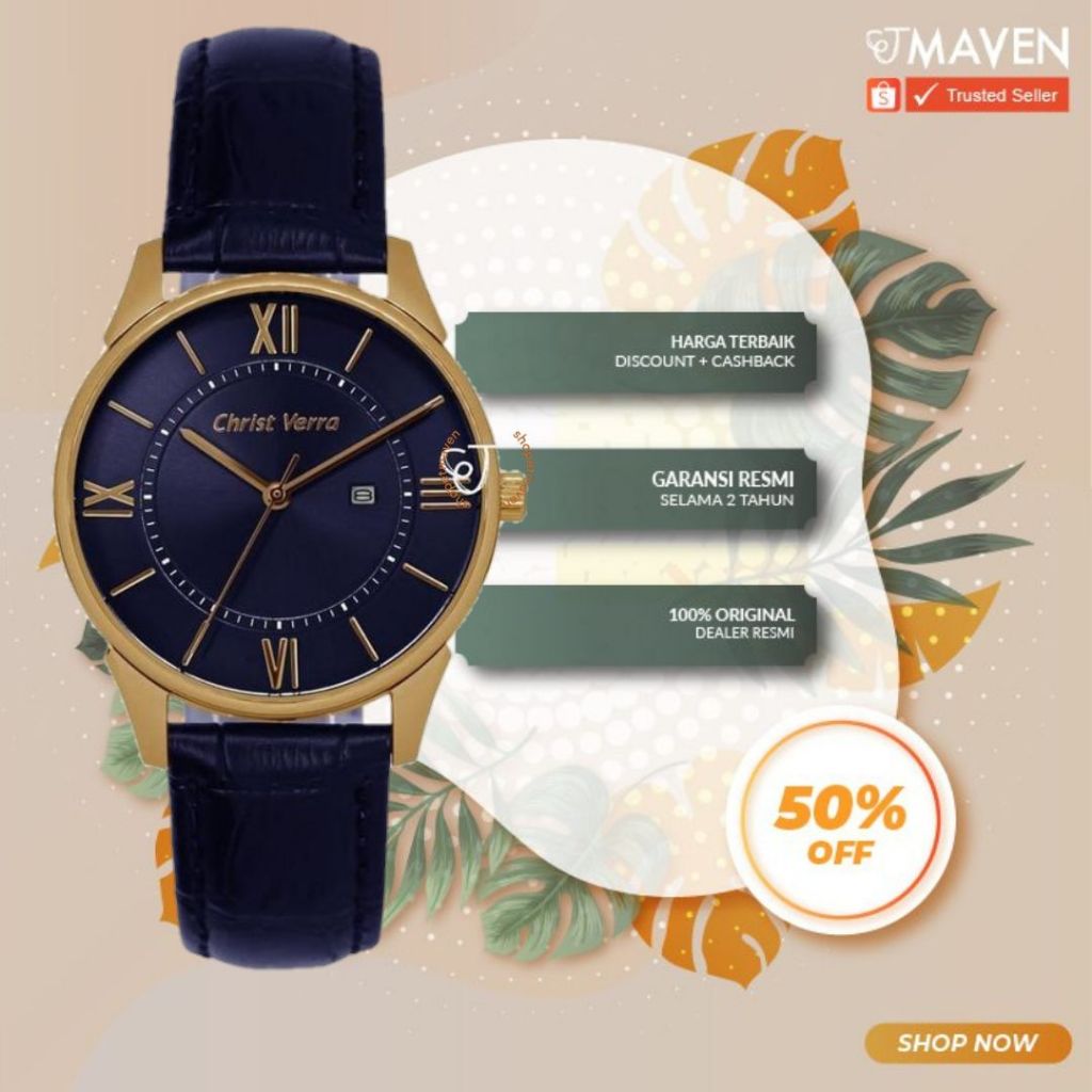 Jam tangan wanita Christ Verra CV 71151 L-25 BLU