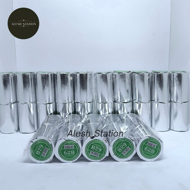 

Kertas Thermal / Kertas Kasir / Kertas Edc uk 57x40 MM Merk B29 (isi 10 roll)