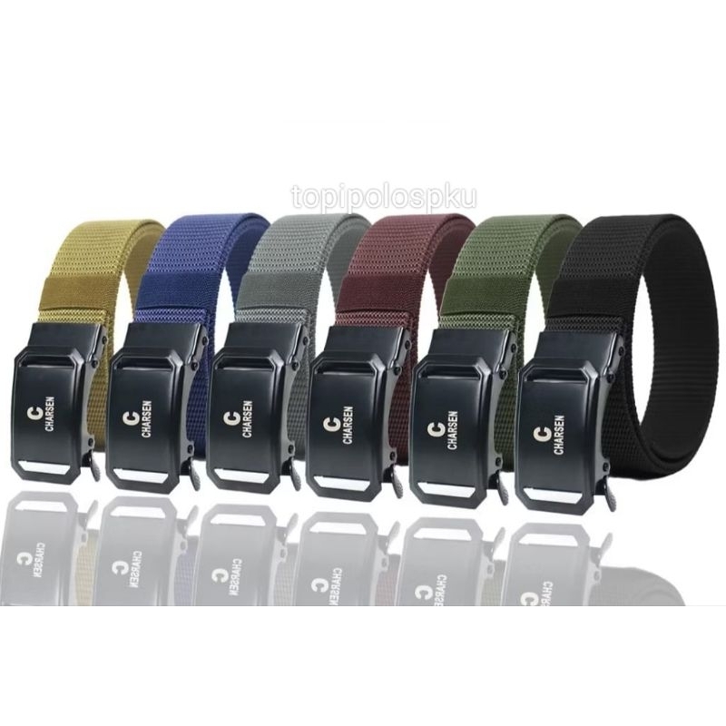 Ikat Pinggang Rell Pria Canvas Nylon Sabuk Canvas Nylon Premium
