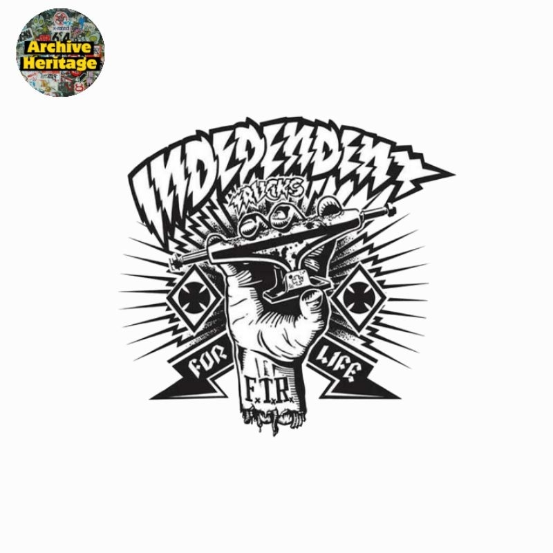 

sticker Independent Trucks For Life brand clothing skateboard stiker