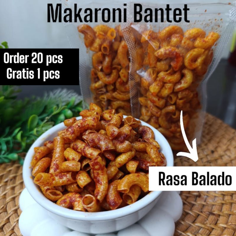 

Makaroni Bantet Balado Premium Snack Pedas Daun Jeruk