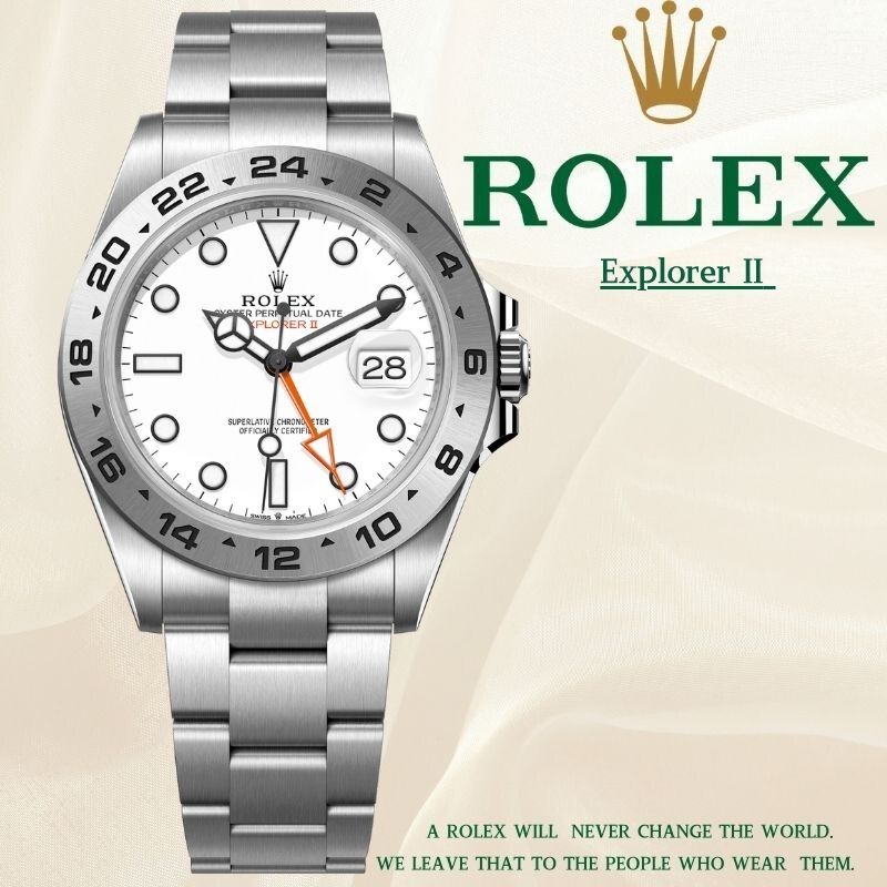 Rolex Explorer II  Jam Tangan Pria Otomatis 42mm M226570-0001 Jam Tangan Swiss made  men watch