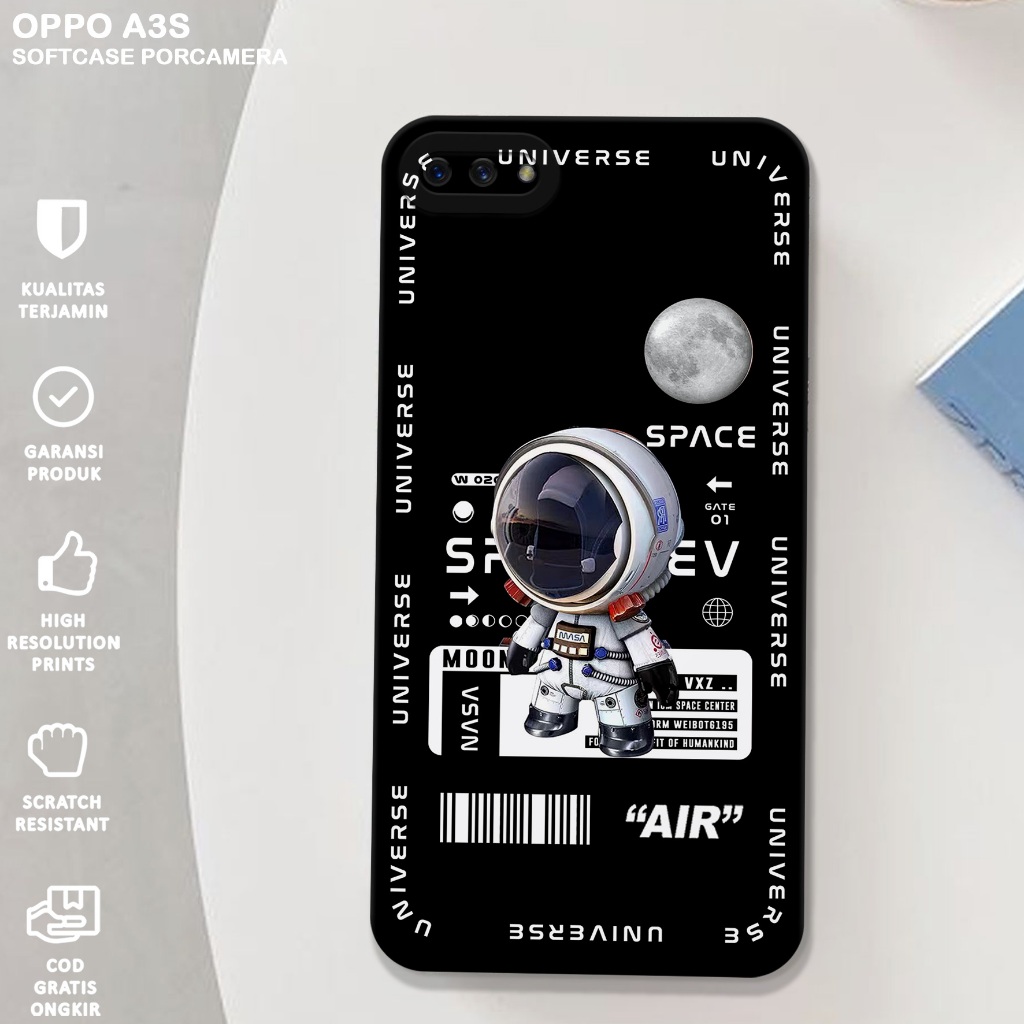 SOFTCASE OPPO A3S - Case Pro Camera Oppo A3S Motif ASTRONOT - Case Hp Oppo A3s - Casing Hp Oppo A3S 