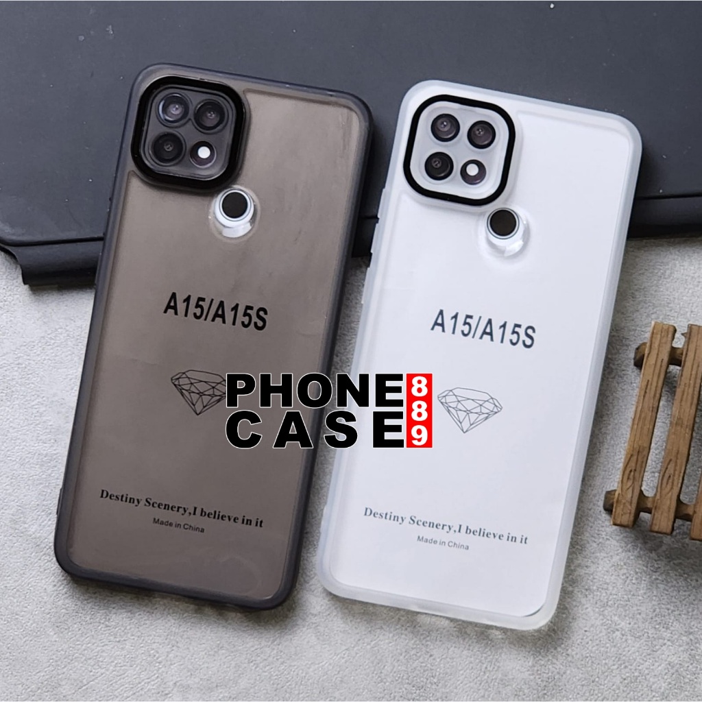 CASE OPPO A15  OPPO A15S SOFT CLEAR LENS CAMERA CASE BENING OPPO A15 OPPO A15S SCL