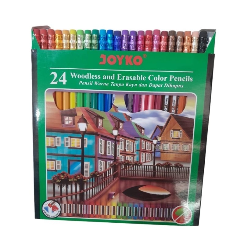 

pencil warna hapus joyko 24 warna