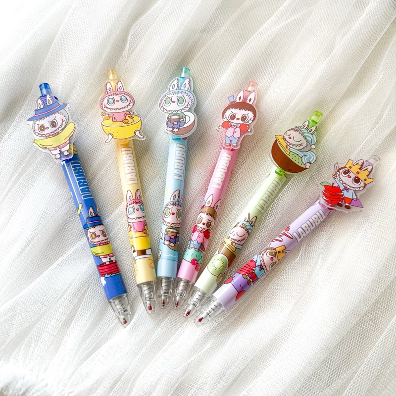 

LABUBU PEN tinta hitam cetek (6pcs)