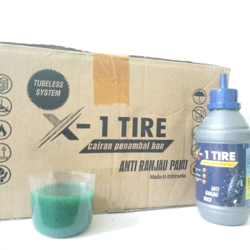 Cairan Tubles/Penambal Ban X-1 TIRE 350ml