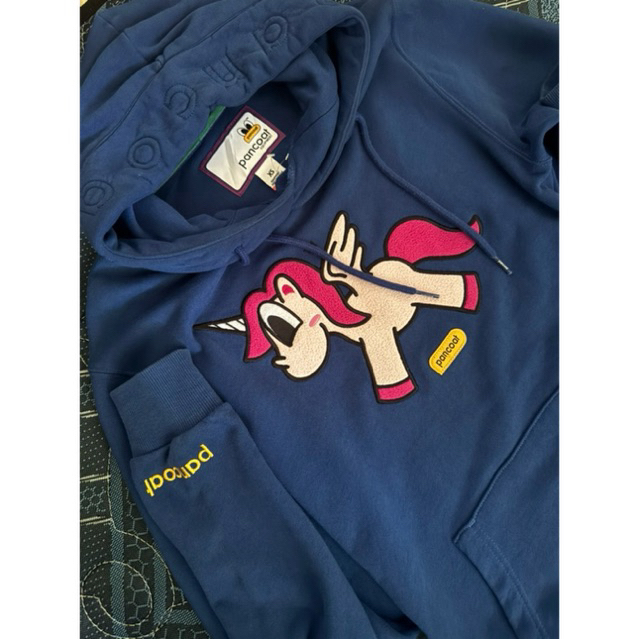 hoodie Pancoat unicorn biru