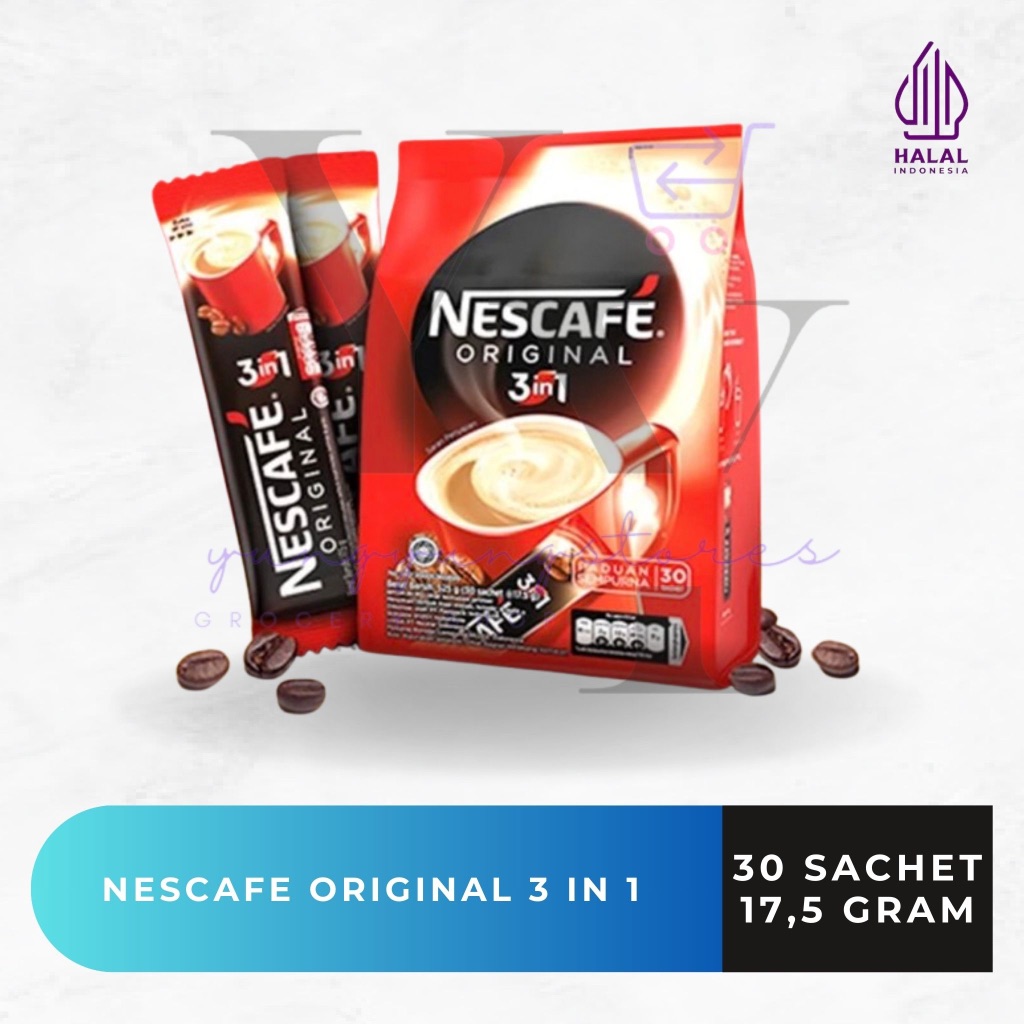 

Nescafe Original Kopi Instant 3 in 1 30 Sachet 17,5 gram