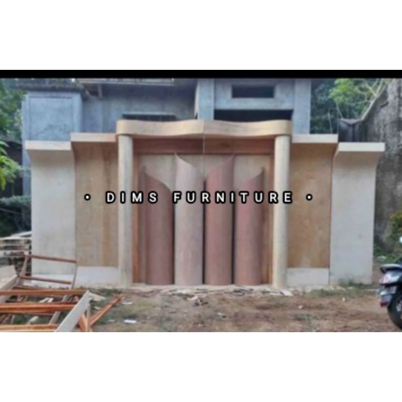 pelaminan backdrop 6meter terbaru / backdrop wedding kekinian / backdrop pelaminan triplek