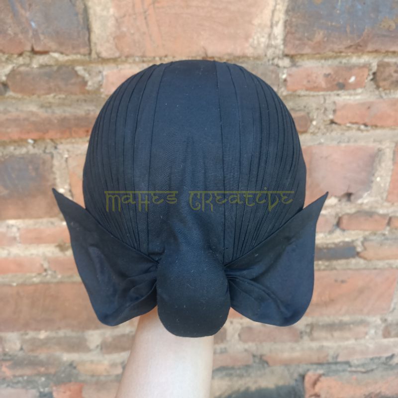 blangkon jogja lipat hitam polos