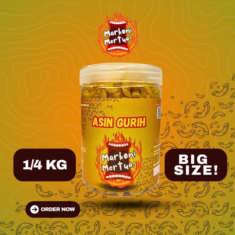 

MAKARONI ASIN GURIH 1/4KG | MARKONI MERTUA by PAPA.GROOT