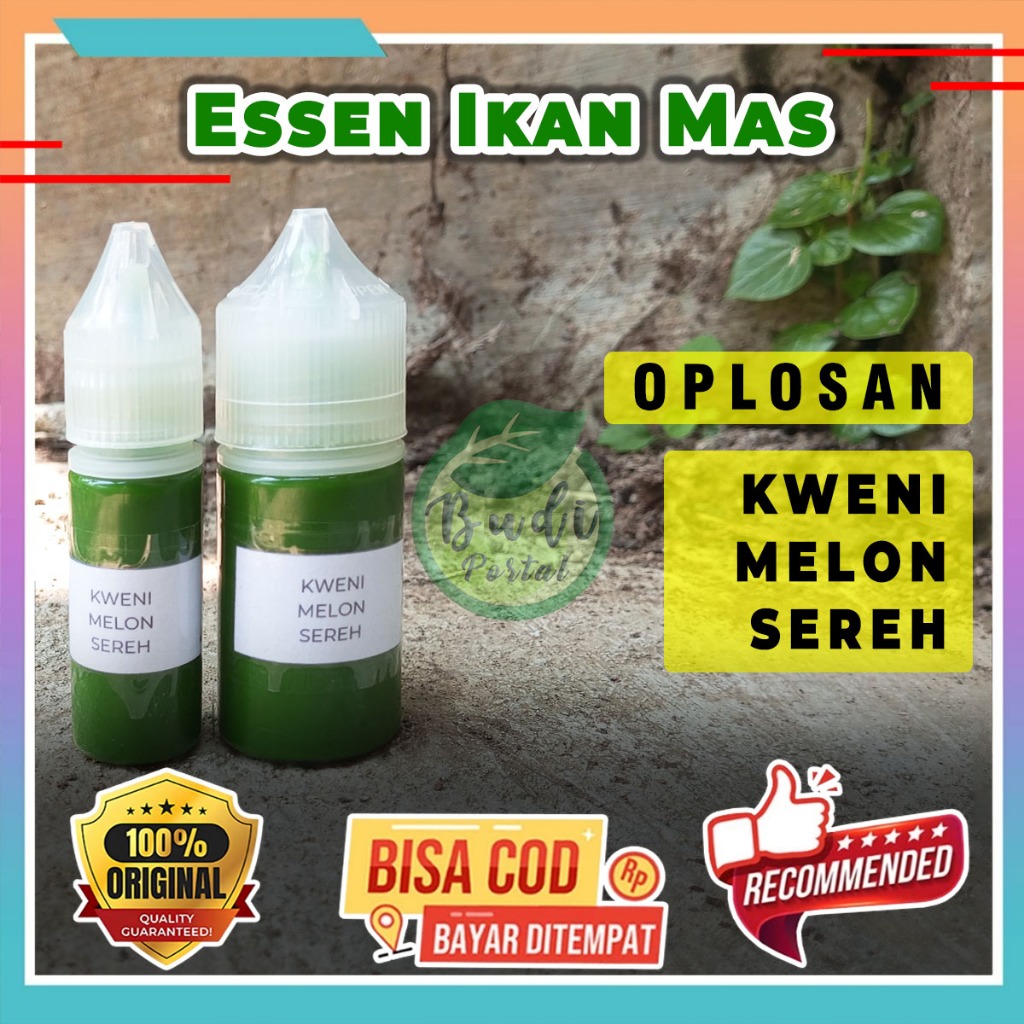 Essen Oplosan Kweni Melon Sereh Umpan Pancing Ikan Mas Media Aci dan Pelet