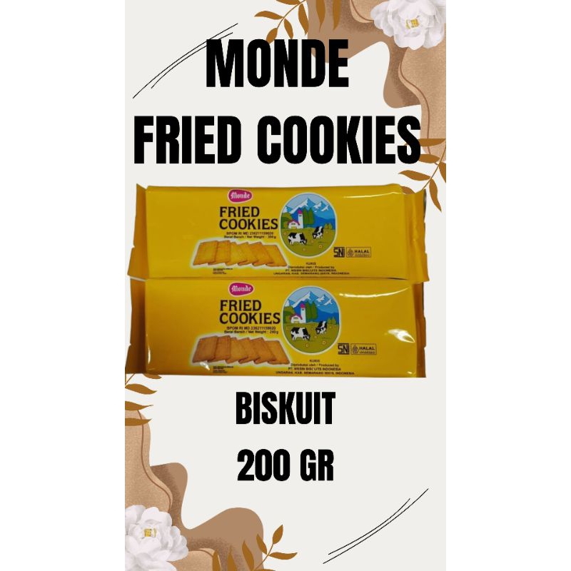 

MONDE fried cookies kukis mentega renyah 200gr