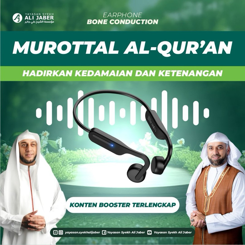New Headset Murottal Earphone Yayasan Syekh Ali Jaber