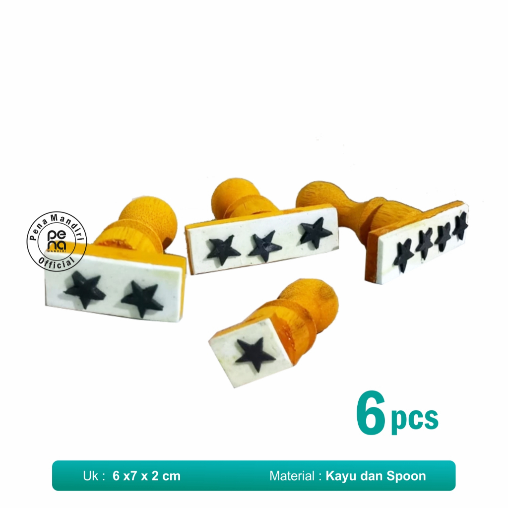 Stempel Bintang Mainan Edukasi Anak Stempel Bintang