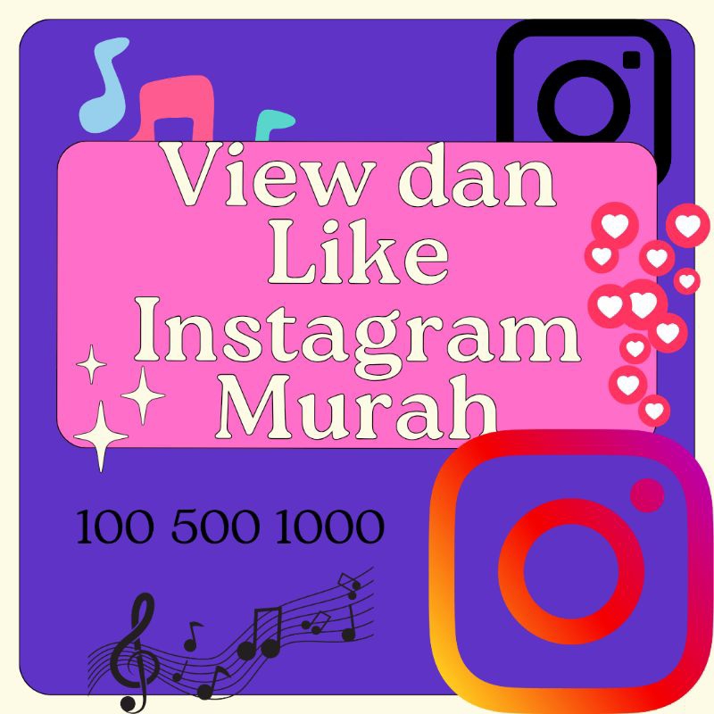 Like/ View/post/IGTV murah