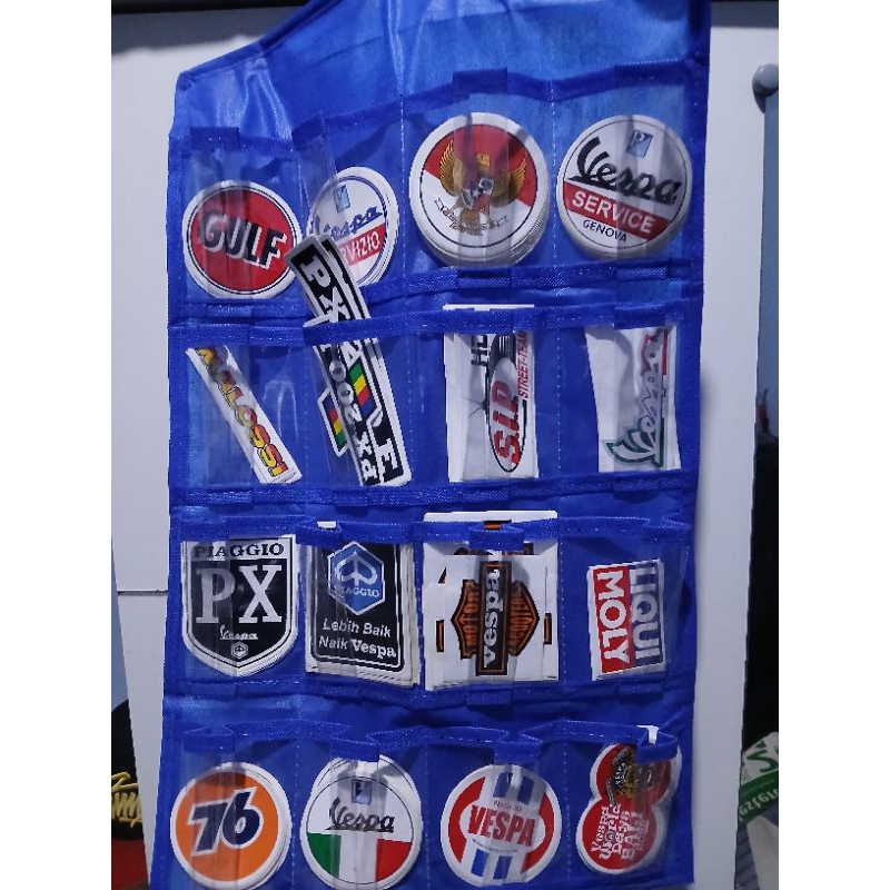 

Stiker Motor Vintage Vespa, Stiker Tahan Air