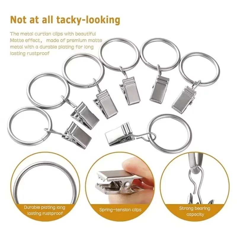 Set Ring Penjepit Gorden/Klip Gantungan Gorden