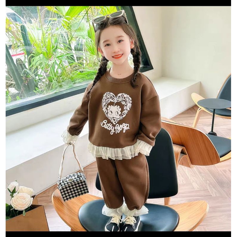 SETELAN ANAK CEWEK BETTY BOOP UNYU