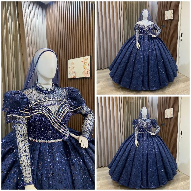 GAUN PENGANTIN BARBIE BELIMBING / BAJU PENGANTIN BARBIE BEREKOR / GAUN WEDDING MEWAH /BAJU PENGANTIN