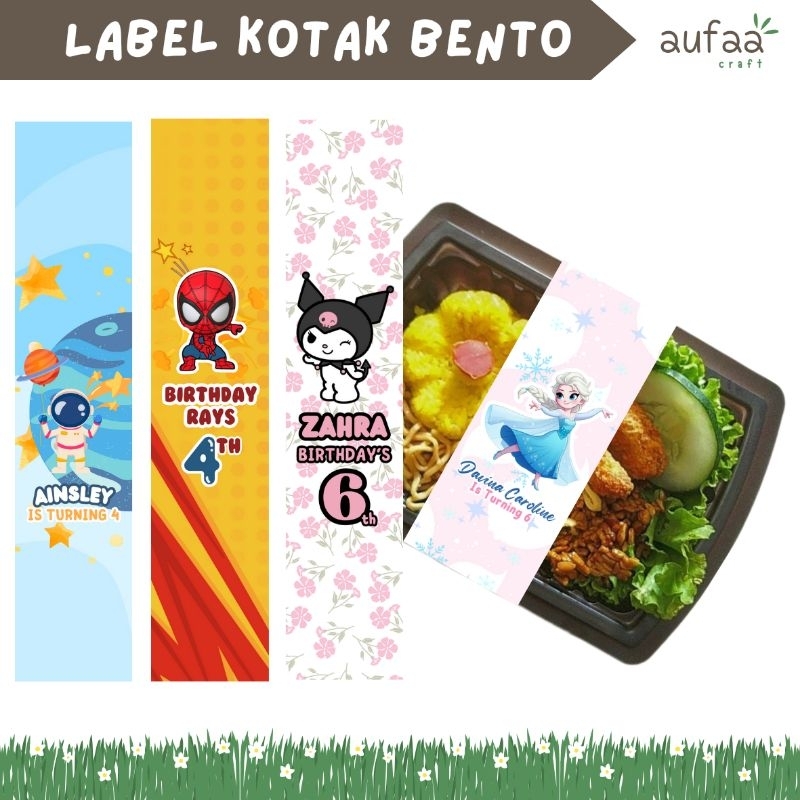 

[isi10] Label Kotak Bento