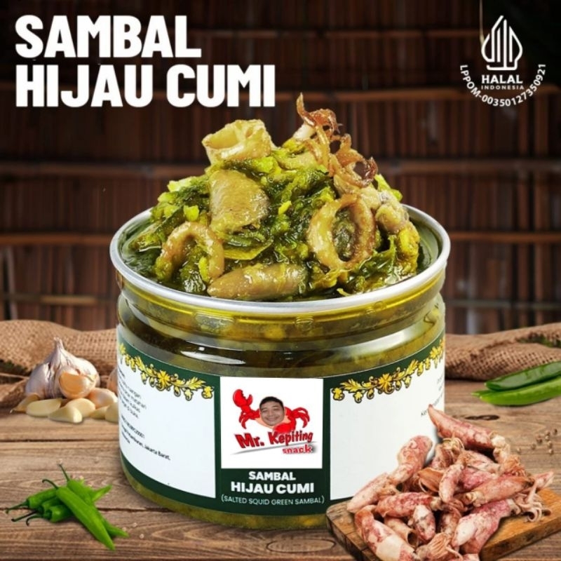 

SAMBAL HIJAU BABY CUMI 200 gr