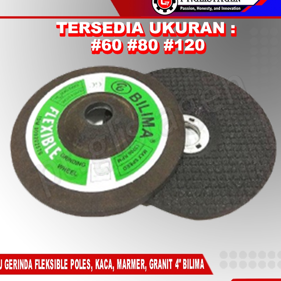 BILIMA Batu Gerinda Fleksibel Poles Kaca Marmer Granit 4 GINAL