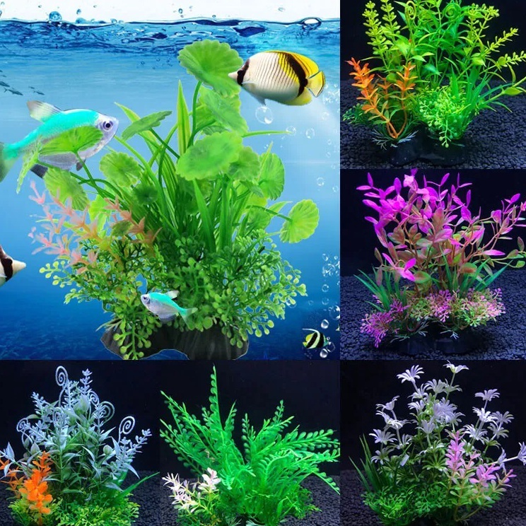 Super Stok  Aneka flora tanaman hias aquarium sintetis tanaman hias aquarium plastik tanaman plastik