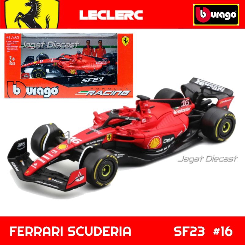 Bburago Ferrari Red Bull McLaren Mercedes F1 Mainan Mobil Balap Formula 1 Super Detail Super Lisensi