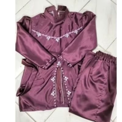 baju setelan Melayu anak perempuan ,baju kurung Melayu anak