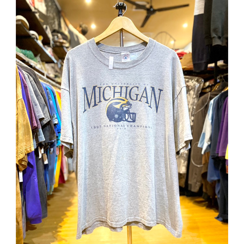 kaos Nhl Nfl The University Michigan 1997 National Champions vtg vintage Second Delta tag second