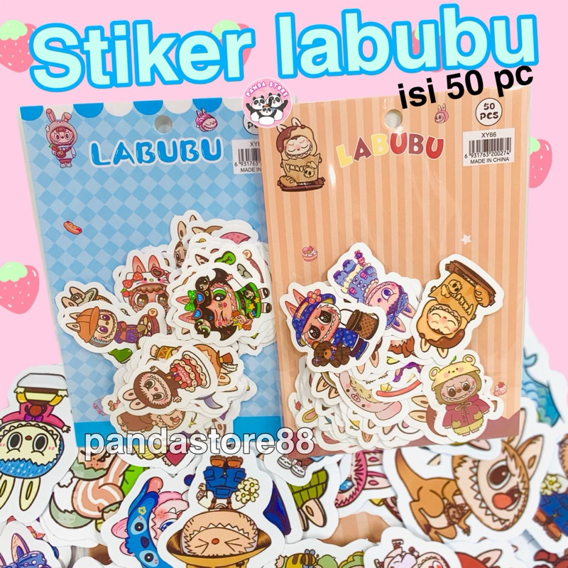 

Stiker Labubu 50Lembar Lucu Stiker Jurnal Premium