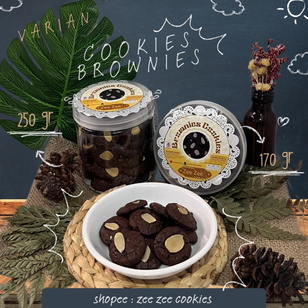 

Kue kering borwnies cookies by zee zee cookies