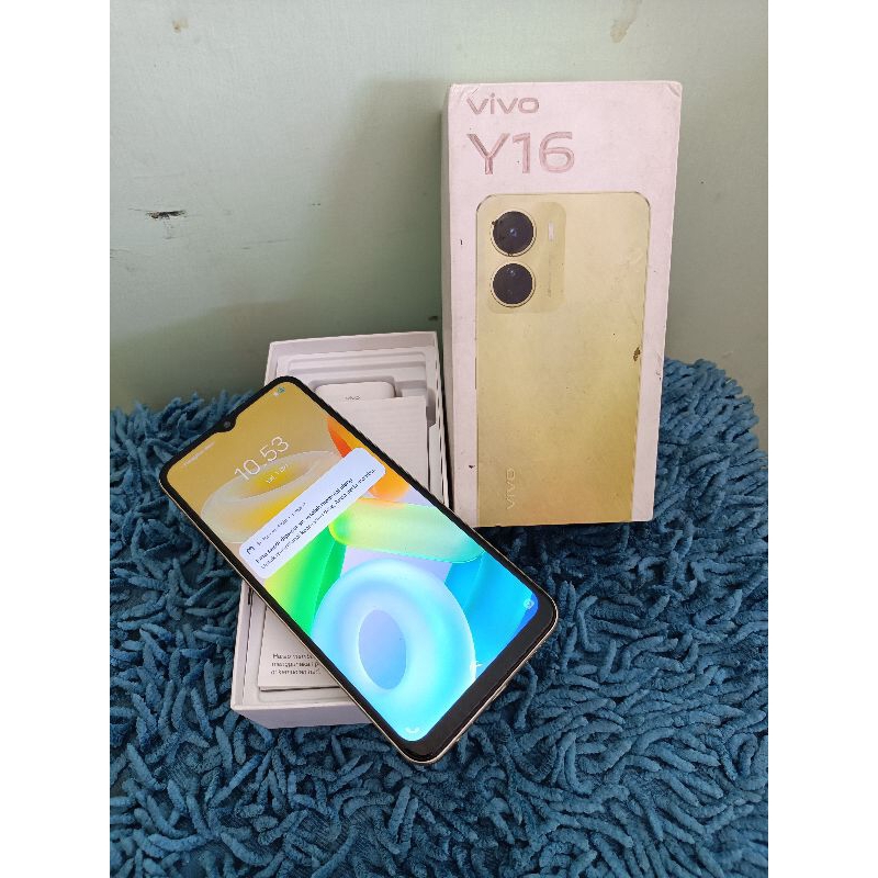 vivo y16 Ram 4GB Internal 128GB HP Second Seken Bekas Fullset [murah] hp murah