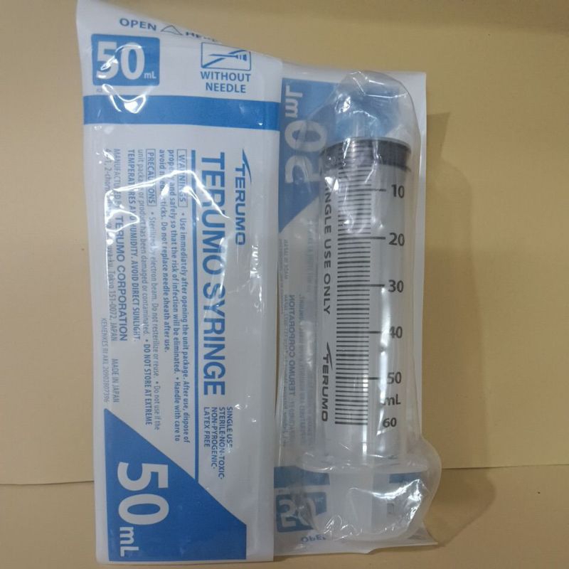 Syringe 50ml Terumo Lobang penggir